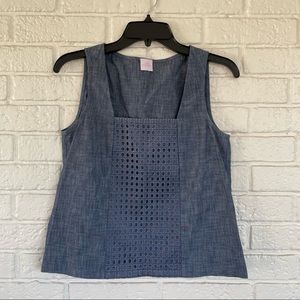 Ann Mashburn chambray tank size S